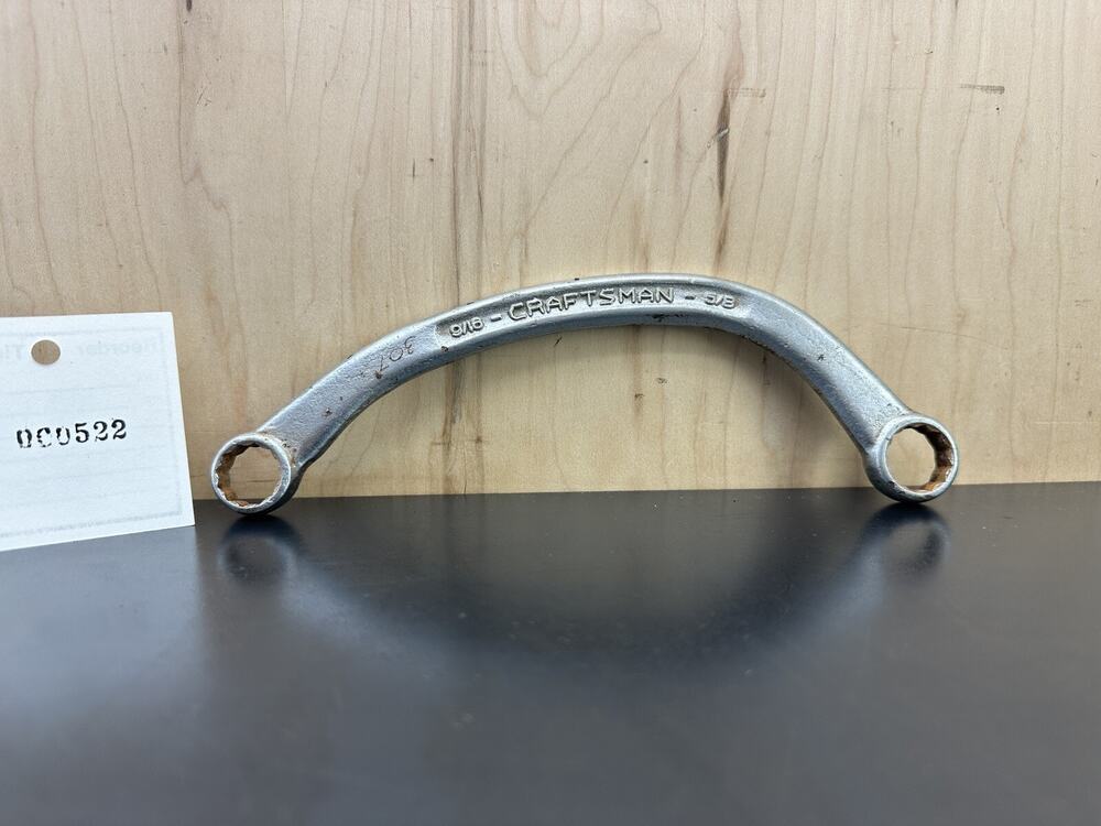 Used Made In USA Vintage Half Moon Craftsman Wrench Starter & Manifold 9/16-5/8